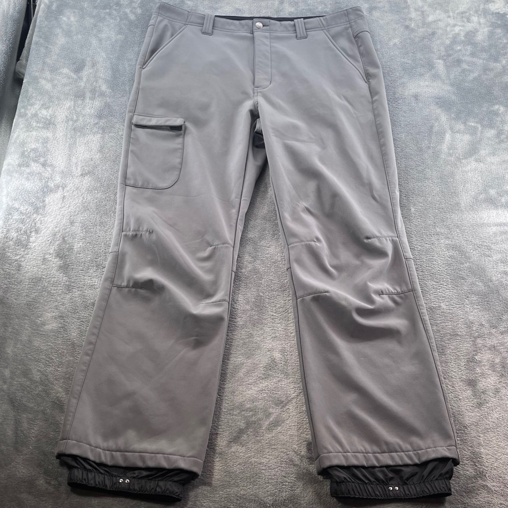 Iceburg Outerwear Mens Gray Softshell Snow Pants Ski Snowboard Size Large L